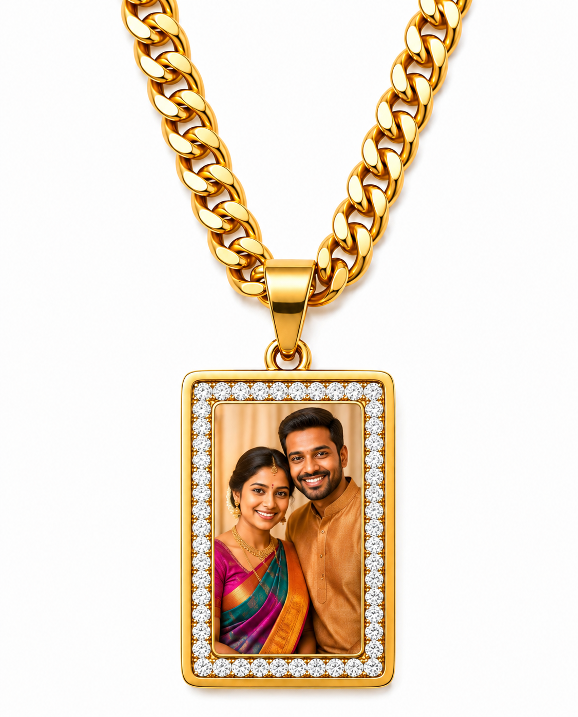 Large Rectangle Picture Pendant