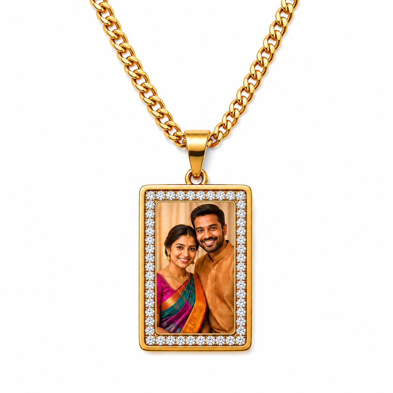 Large Rectangle Picture Pendant